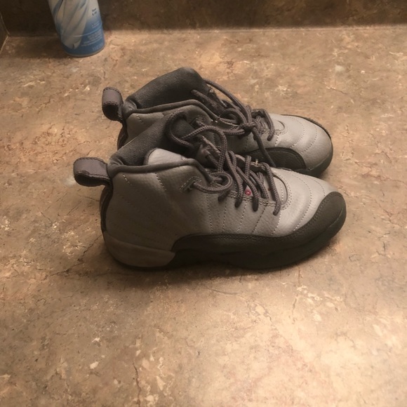 All Grey and pink girl Jordan’s size kids 12 - Picture 2 of 2
